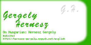 gergely hernesz business card